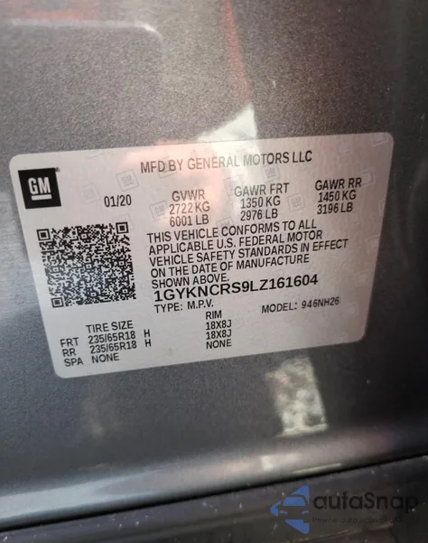 1GYKNCRS9LZ161604